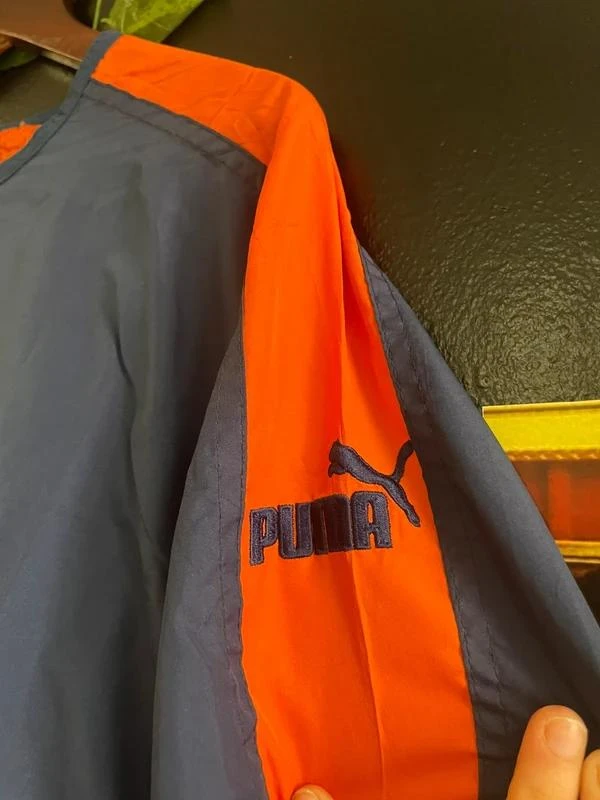 Puma Denver Broncos Windbreaker Vintage 2000s Navy Blue Orange Streetwear NFL Pu – photo 7